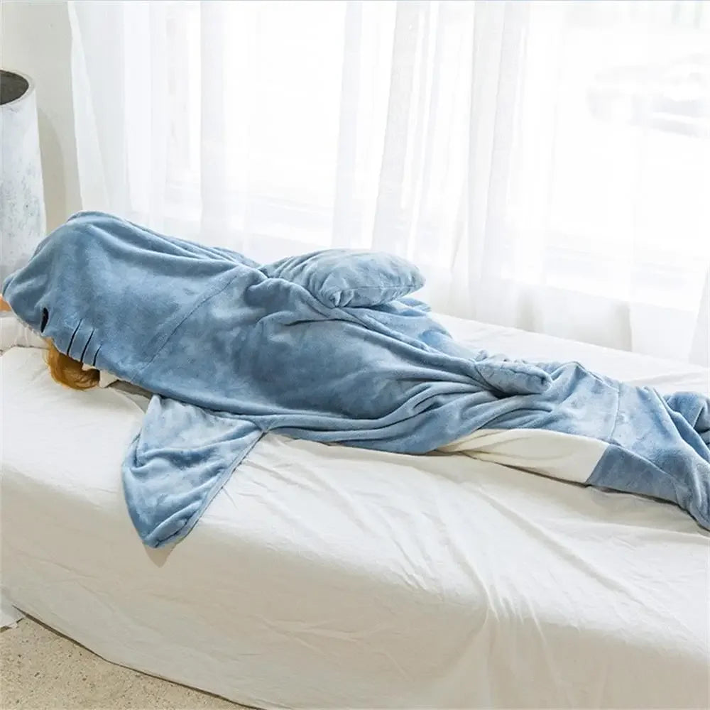 FUNNY SHARK ONESIE BLANKET