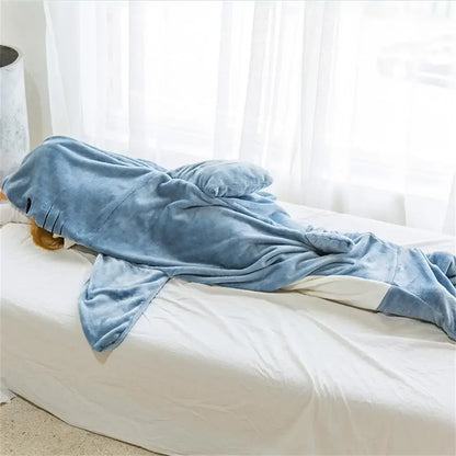 FUNNY SHARK ONESIE BLANKET