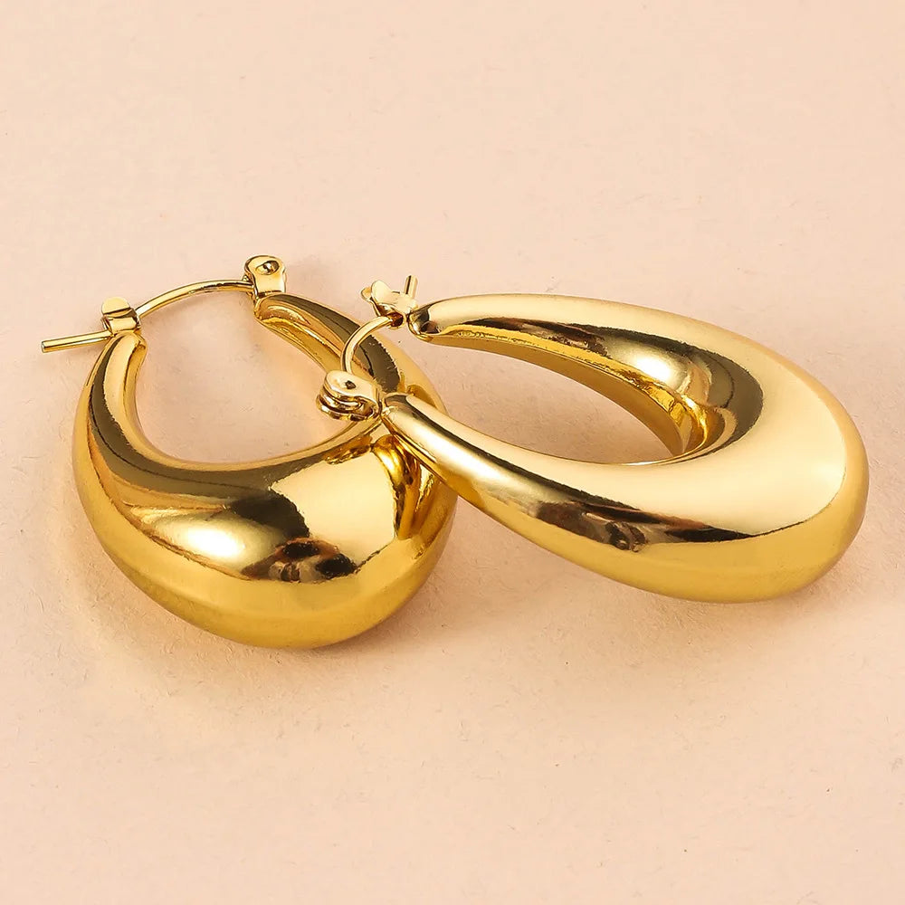 STAINLESS STEEL GOLDEN EARRINGS