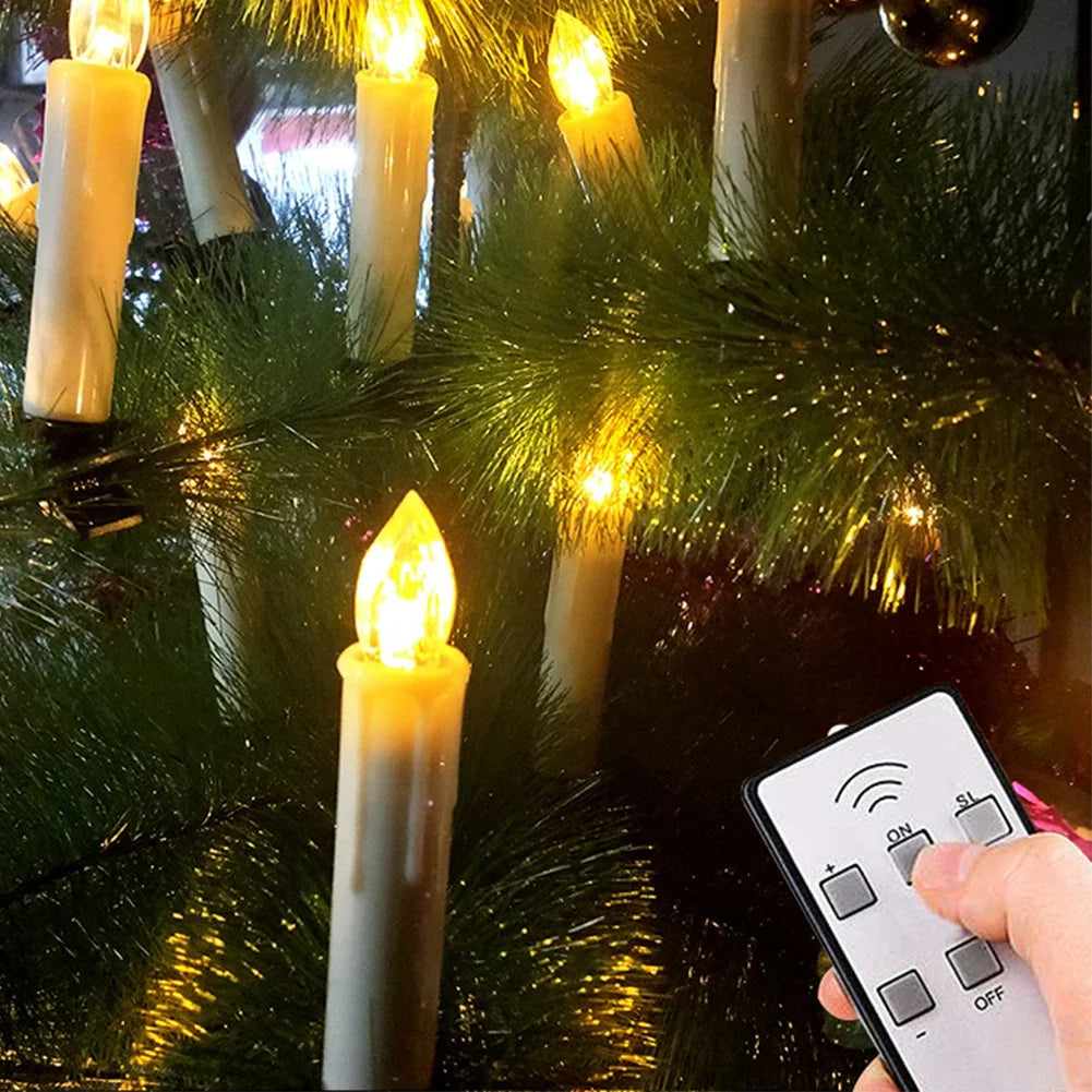 CHRISTMAS TREE LED CANDLES WITH REMOTE