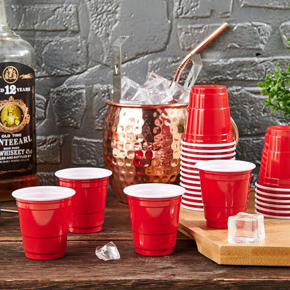 RED PARTY SHOT CUPS