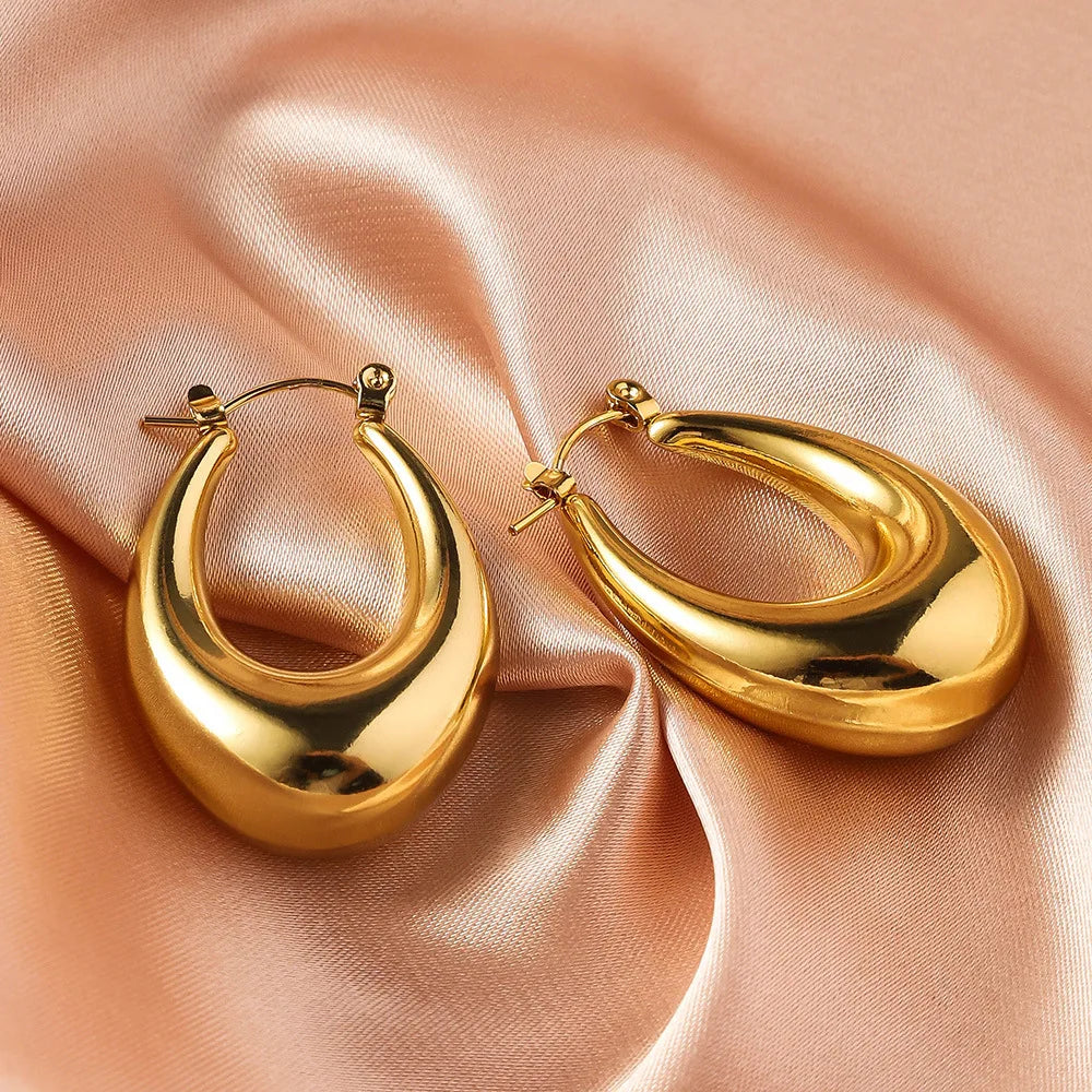 STAINLESS STEEL GOLDEN EARRINGS