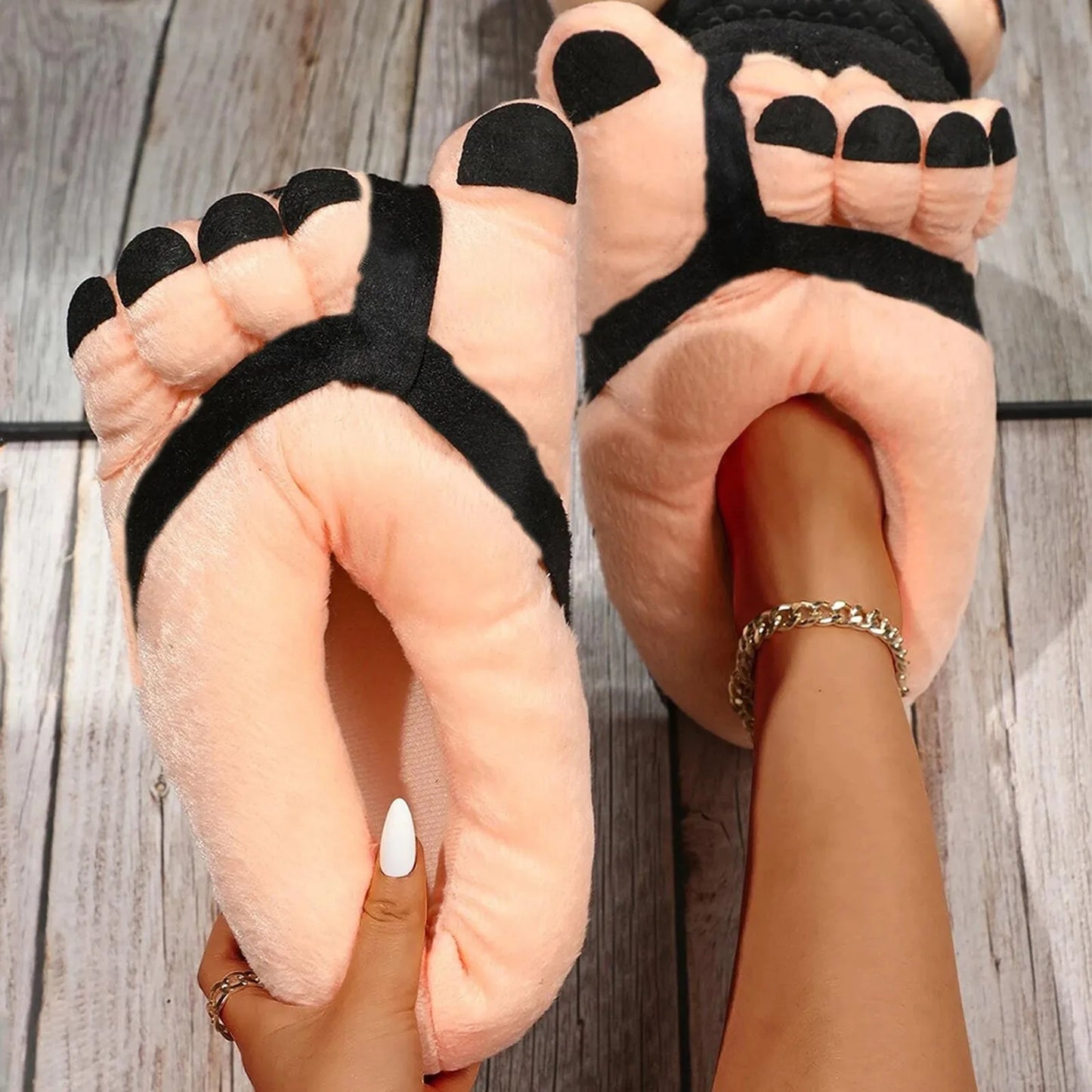 FUNNY FOOT SLIPPERS