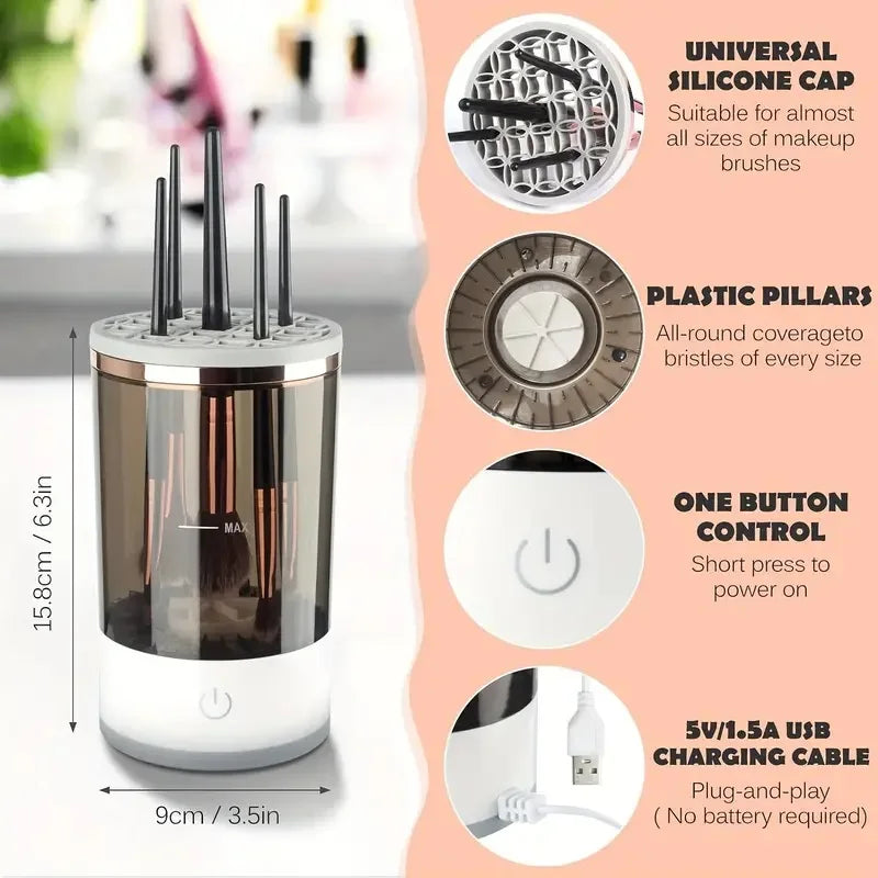 ELECTRIC MAKE-UP BRUSH CLEANER