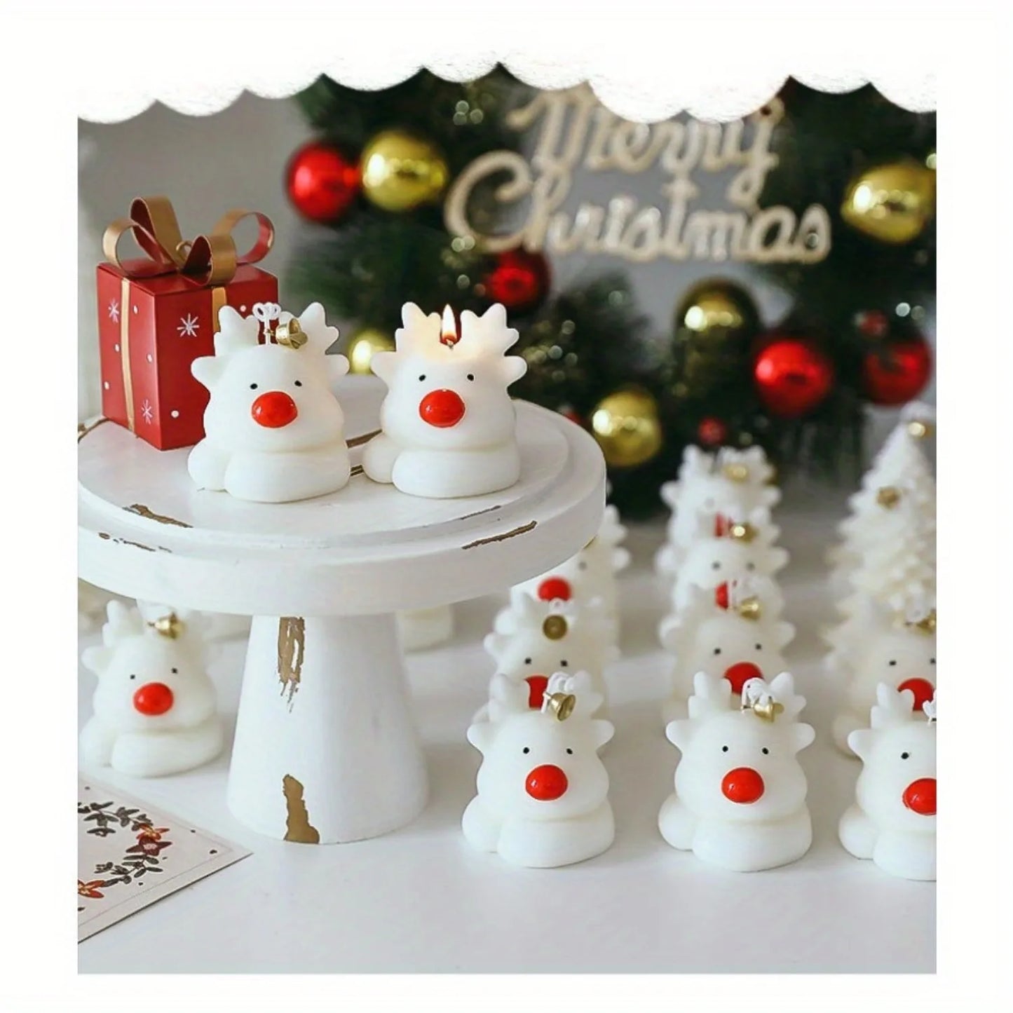 CHRISTMAS RENDEER CANDLES