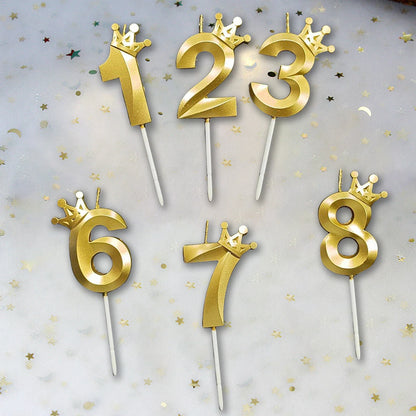 NUMBER CANDLES CROWN