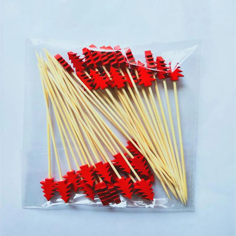 50 CAKE TOPPERS/FRUIT STICKS