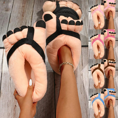 FUNNY FOOT SLIPPERS