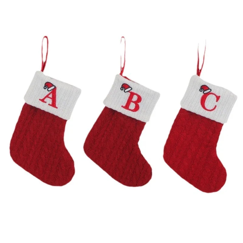 ALFABETIC CHRISTMAS DECORATION SOCKS