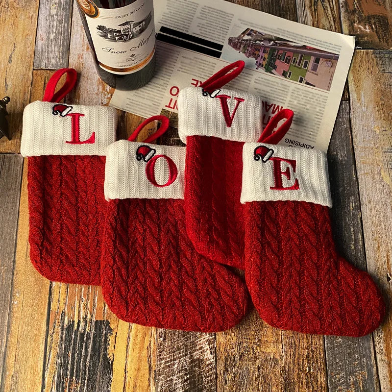 ALFABETIC CHRISTMAS DECORATION SOCKS