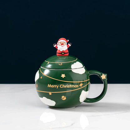 CHRISTMAS MUG WITH SPOON