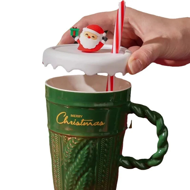 CHRISTMAS MUGS WITH LID