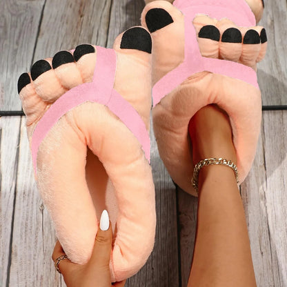 FUNNY FOOT SLIPPERS