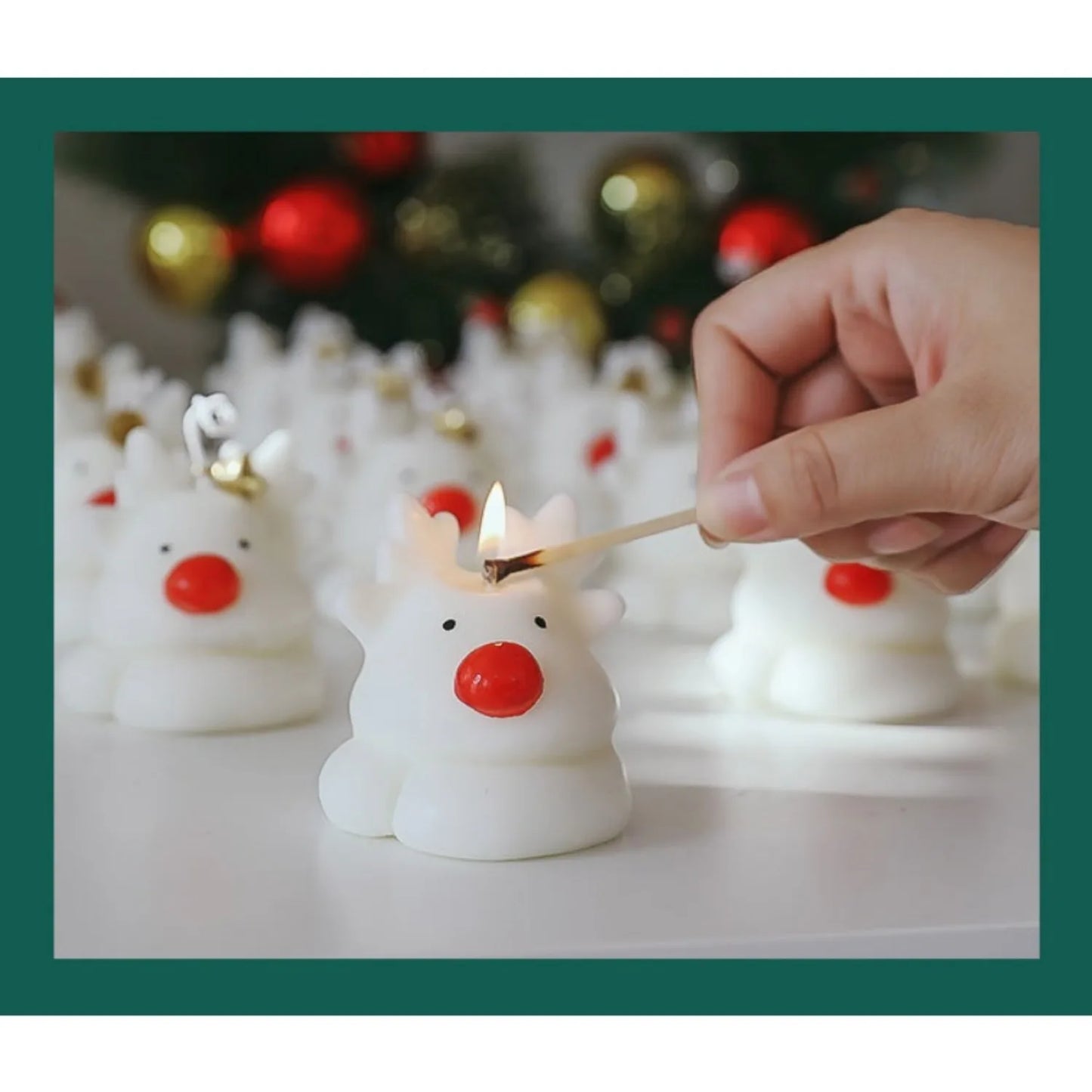 CHRISTMAS RENDEER CANDLES