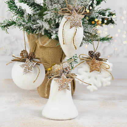 WHITE CHRISTMAS ORNAMENTS