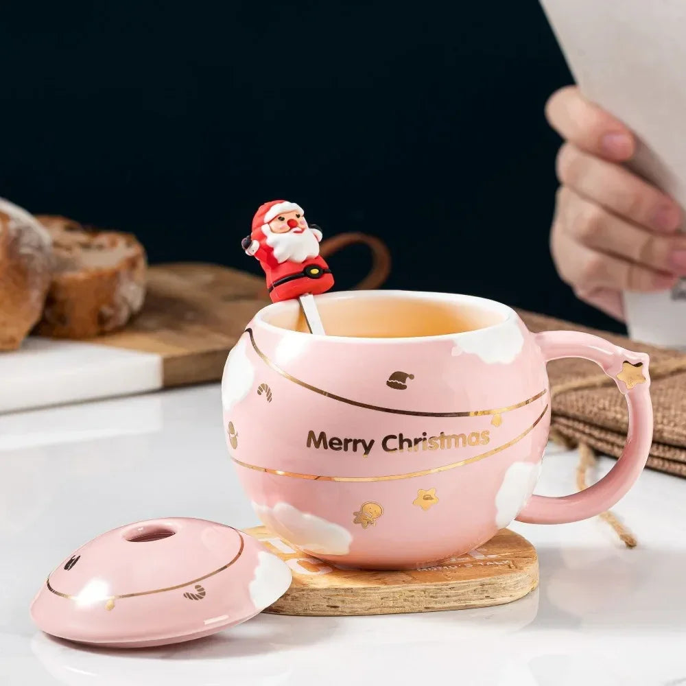 CHRISTMAS MUG WITH SPOON