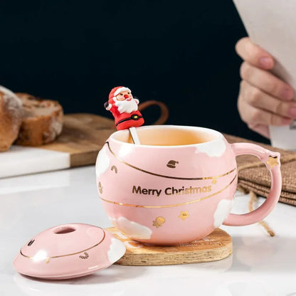 CHRISTMAS MUG WITH SPOON