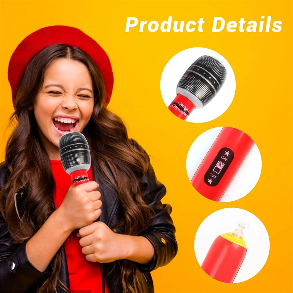 5 INFLATABLE MICROPHONES