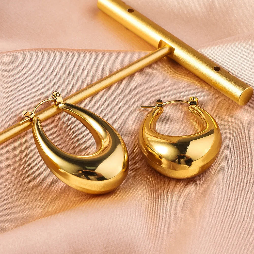 STAINLESS STEEL GOLDEN EARRINGS