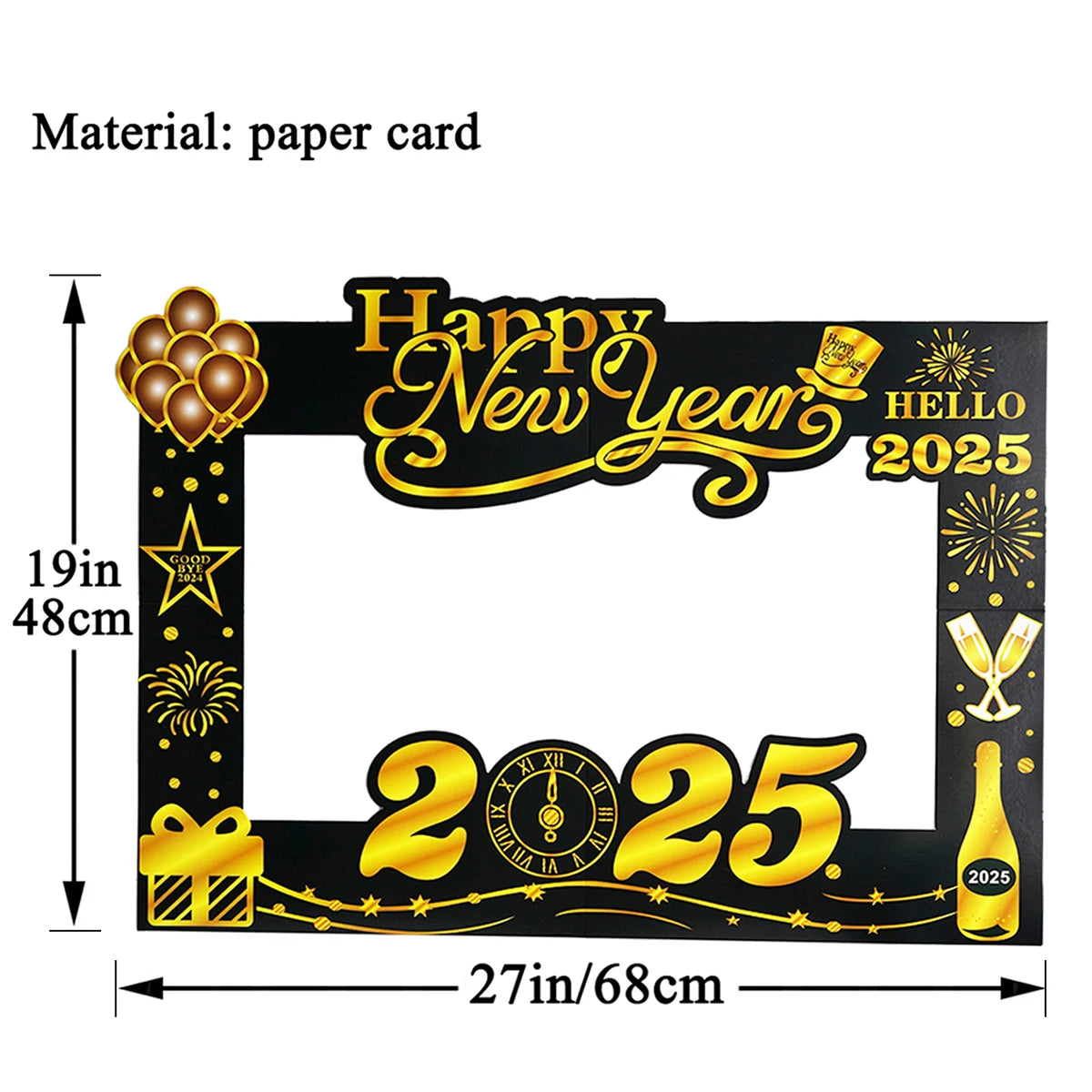 NEW YEARS EVE PAPER PHOTOFRAME