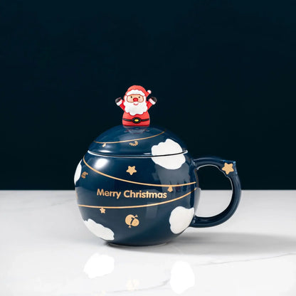 CHRISTMAS MUG WITH SPOON