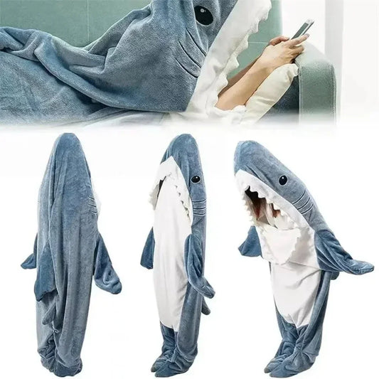 FUNNY SHARK ONESIE BLANKET