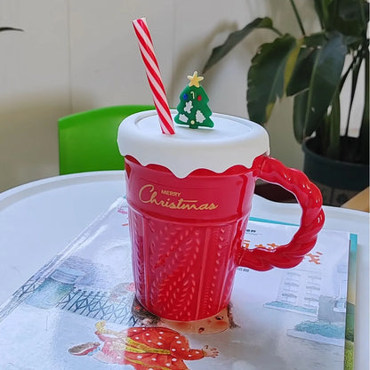 CHRISTMAS MUGS WITH LID