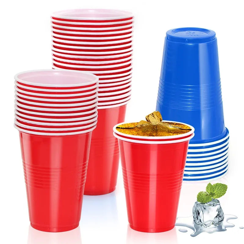 50 RED/BLEU/LIGHTBLEU CUPS