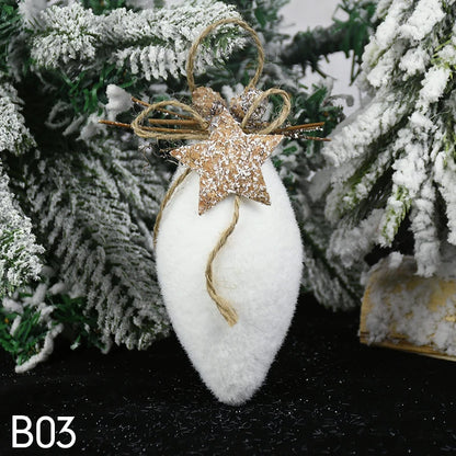 WHITE CHRISTMAS ORNAMENTS