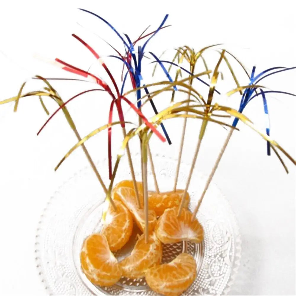 40 CAKE TOPPERS/FRUIT STICKS