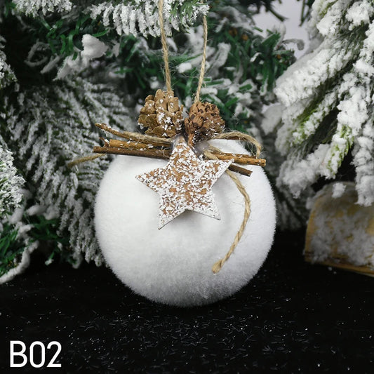 WHITE CHRISTMAS ORNAMENTS