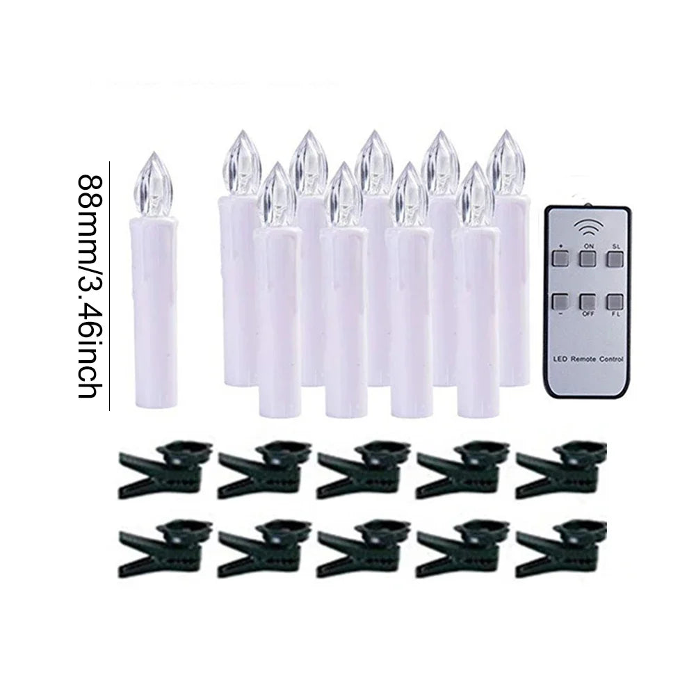 CHRISTMAS TREE LED CANDLES WITH REMOTE